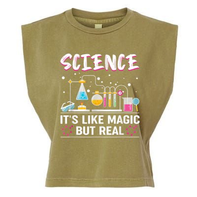 Science Its Like Magic But Real Garment-Dyed Women's Muscle Tee