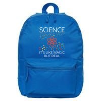 Science Its Like Magic Funny Science Nerd Geek Funny Gift Great Gift 16 in Basic Backpack