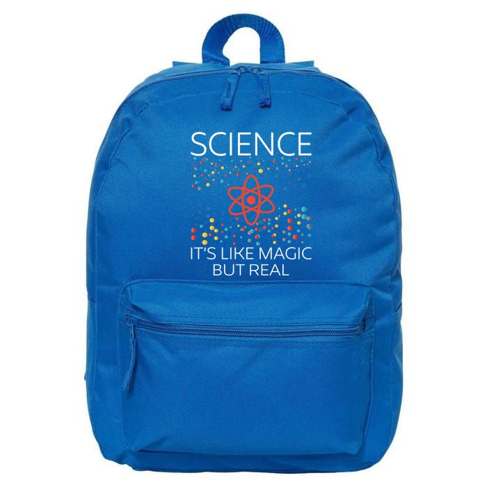 Science Its Like Magic Funny Science Nerd Geek Funny Gift Great Gift 16 in Basic Backpack