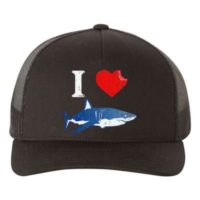 Shark I Love Shark Lover Gift Shark Yupoong Adult 5-Panel Trucker Hat