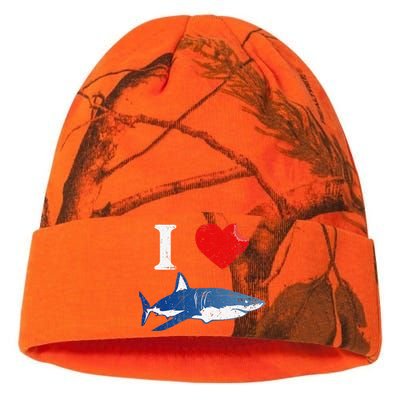 Shark I Love Shark Lover Gift Shark Kati Licensed 12" Camo Beanie