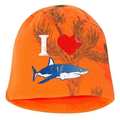 Shark I Love Shark Lover Gift Shark Kati - Camo Knit Beanie