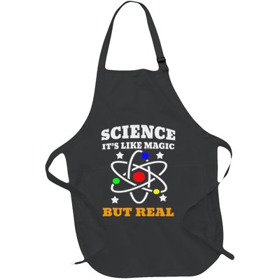 Science Its Like Magic But Real Scientist Full-Length Apron With Pockets