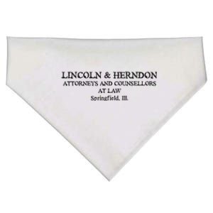 Springfield Illinois Lincoln Herndon Law Abe Lincoln USA-Made Doggie Bandana