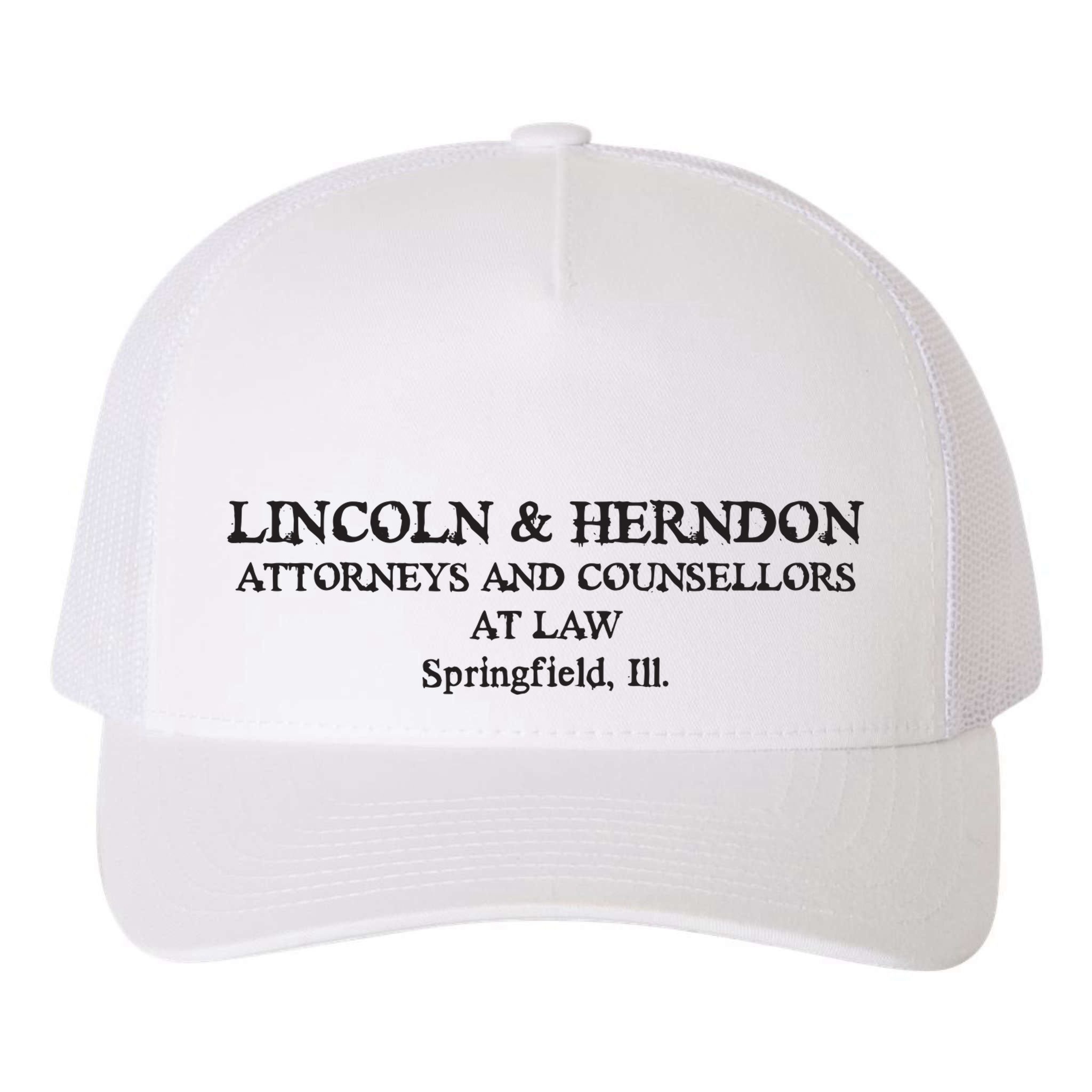 Springfield Illinois Lincoln Herndon Law Abe Lincoln Yupoong Adult 5-Panel Trucker Hat