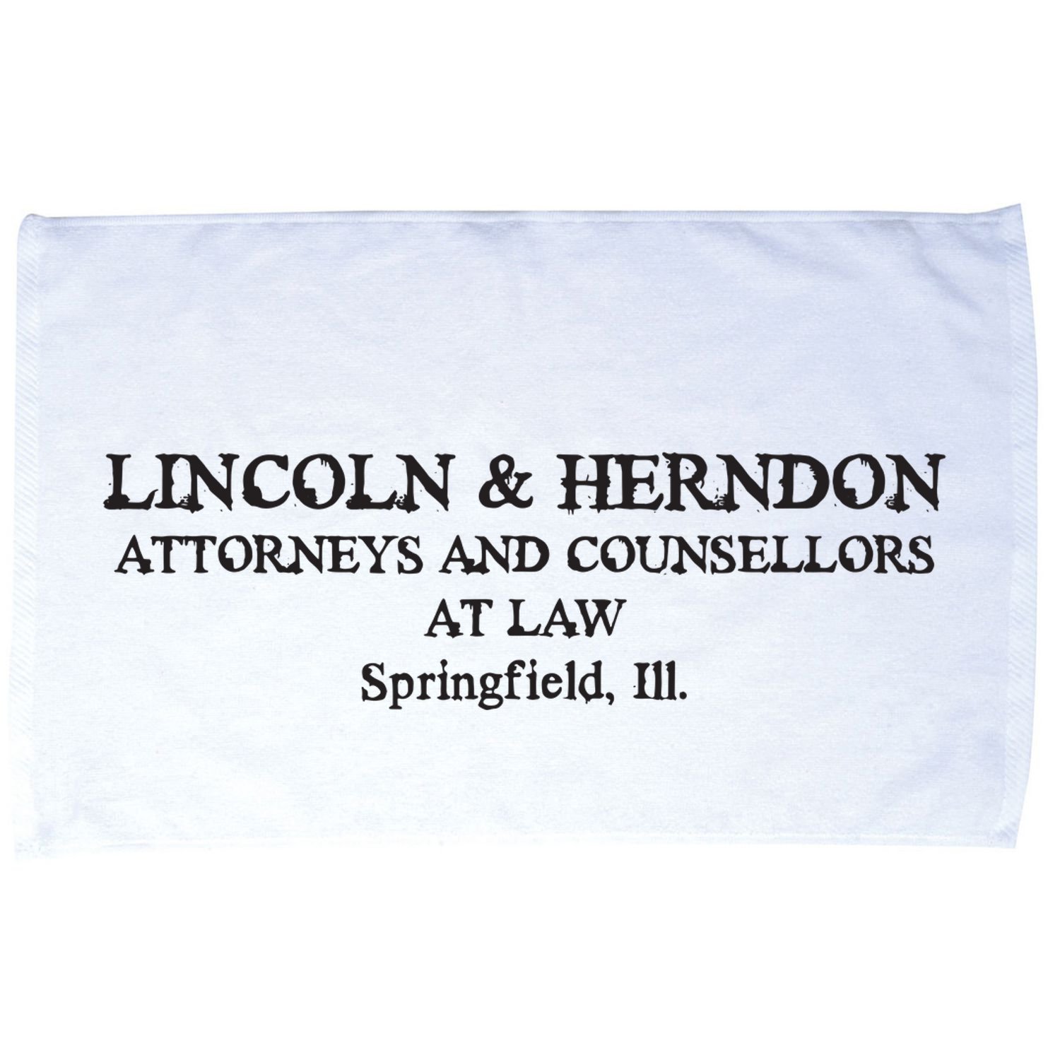 Springfield Illinois Lincoln Herndon Law Abe Lincoln Microfiber Hand Towel