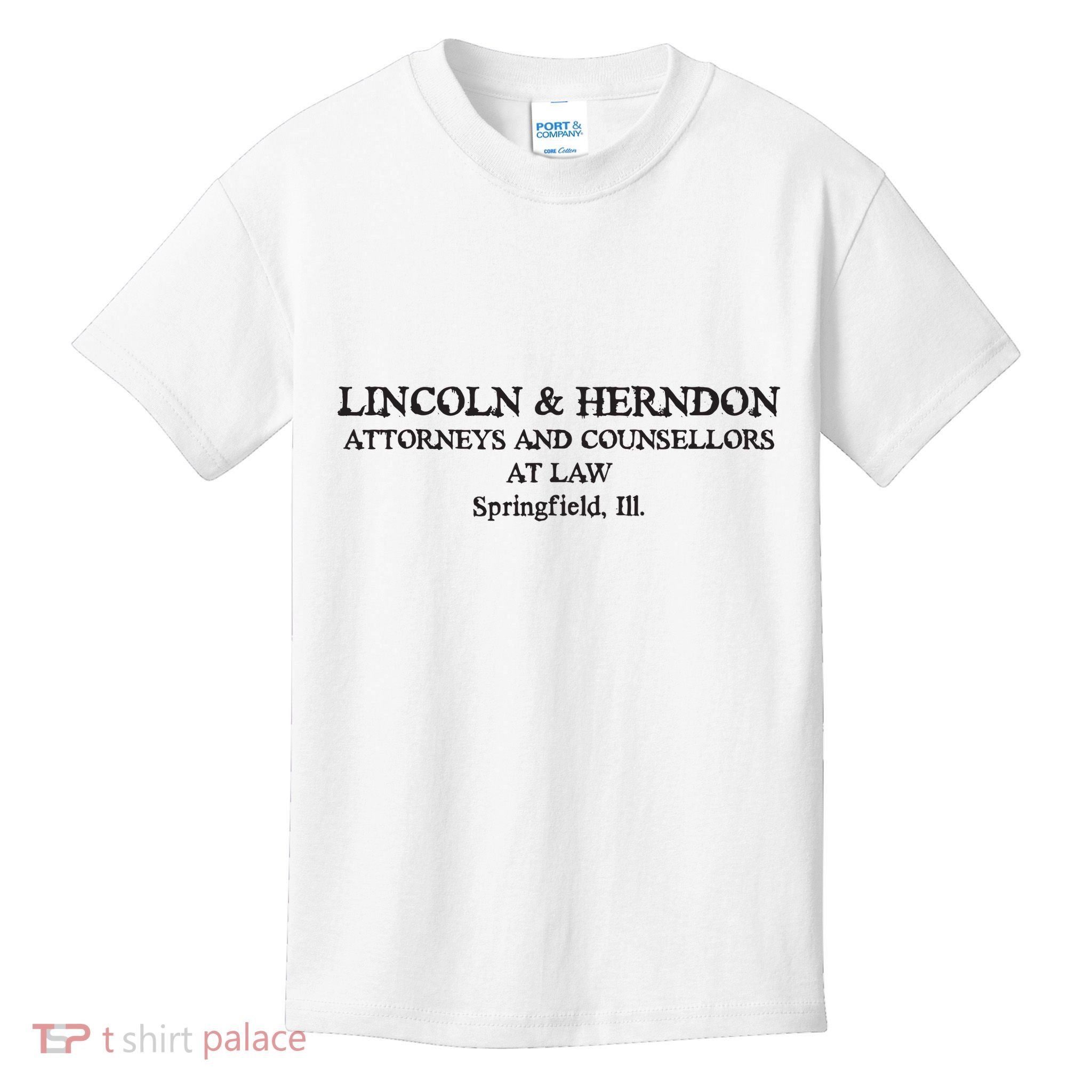 Springfield Illinois Lincoln Herndon Law Abe Lincoln Kids T-Shirt