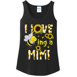 Sunflower I Love Being A Mimi Bee gift for Mother's Day Ladies Essential Tank