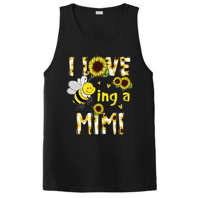 Sunflower I Love Being A Mimi Bee gift for Mother's Day PosiCharge Competitor Tank