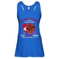 Substituting Is Like A Box Of Chocolates Substitute Teacher Gift Ladies Essential Flowy Tank