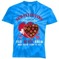 Substituting Is Like A Box Of Chocolates Substitute Teacher Gift Kids Tie-Dye T-Shirt