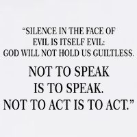 Silence In The Face Of Evil Quote Garment-Dyed Sweatshirt
