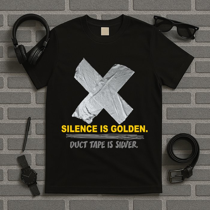 Silence Is Golden Duct Tape Is Silver T-Shirt