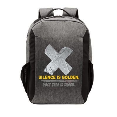 Silence Is Golden Duct Tape Is Silver Vector Backpack