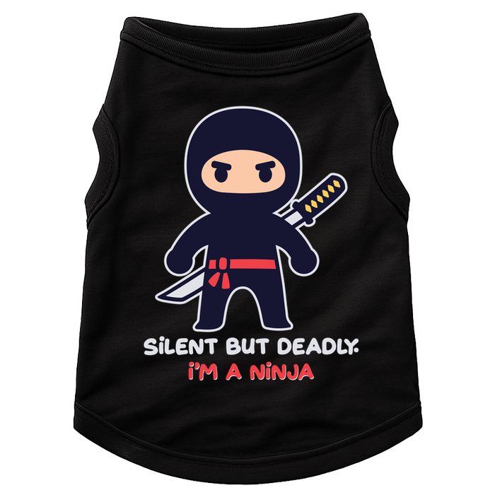 Silent But Deadly I'm A Ninja Doggie Tank