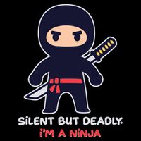 Silent But Deadly I'm A Ninja Tall T-Shirt