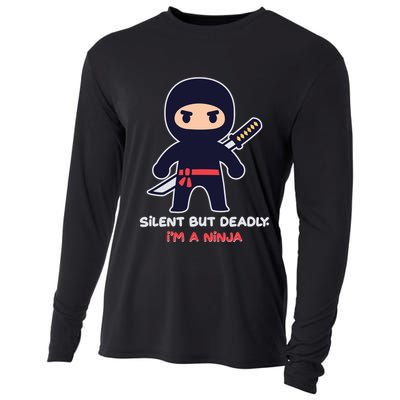 Silent But Deadly I'm A Ninja Cooling Performance Long Sleeve Crew