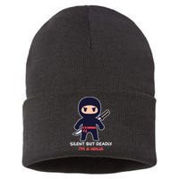 Silent But Deadly I'm A Ninja Sustainable Knit Beanie