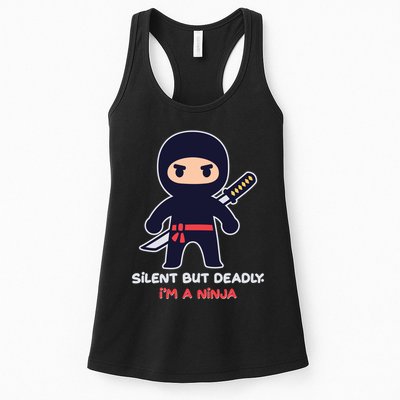 Silent But Deadly I'm A Ninja Womens Tank Top
