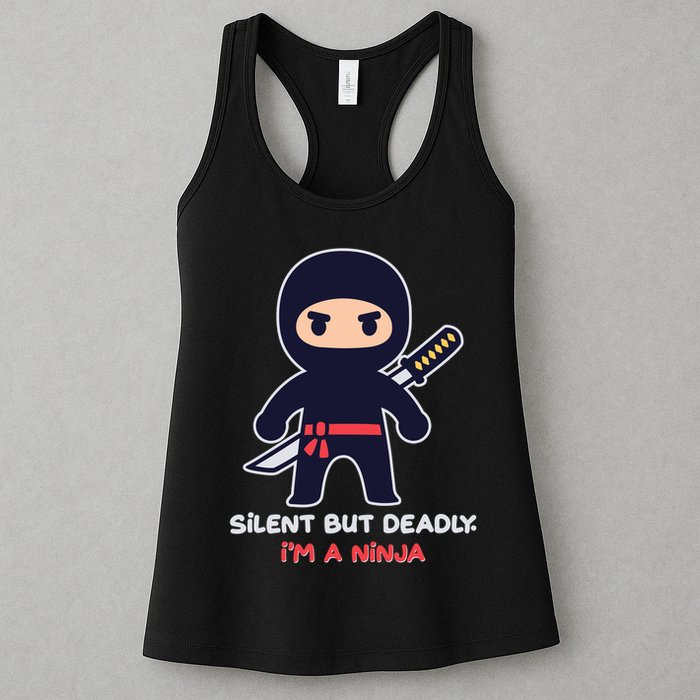Silent But Deadly I'm A Ninja Womens Tank Top