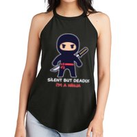 Silent But Deadly I'm A Ninja Women's Perfect Tri Rocker Tank