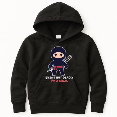 Silent But Deadly I'm A Ninja Kids Hoodie