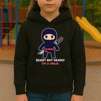 Silent But Deadly I'm A Ninja Kids Hoodie