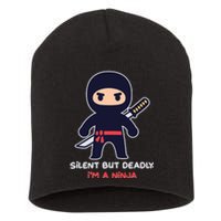 Silent But Deadly I'm A Ninja Short Acrylic Beanie