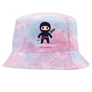 Silent But Deadly I'm A Ninja Tie-Dyed Bucket Hat