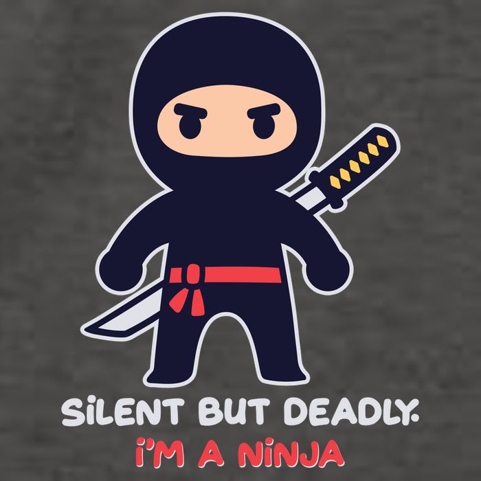 Silent But Deadly I'm A Ninja Vector Backpack