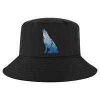 Silhouette Of The Howling Wolf Cool Comfort Performance Bucket Hat