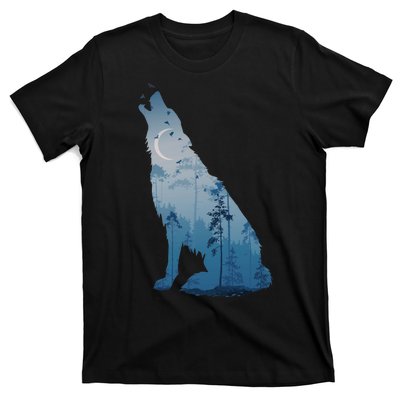 Silhouette Of The Howling Wolf T-Shirt