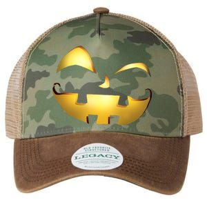 Silly Cool Jack O Lantern Face Legacy Tie Dye Trucker Hat