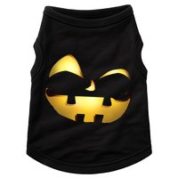 Silly Cool Jack O Lantern Face Doggie Tank