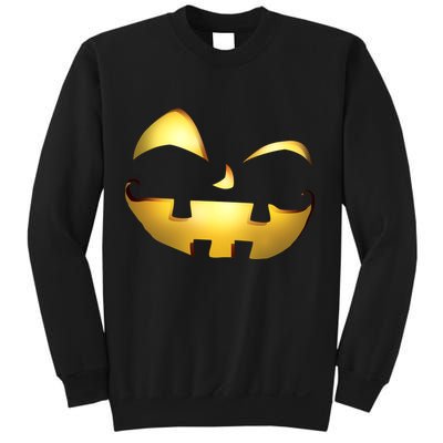 Silly Cool Jack O Lantern Face Sweatshirt