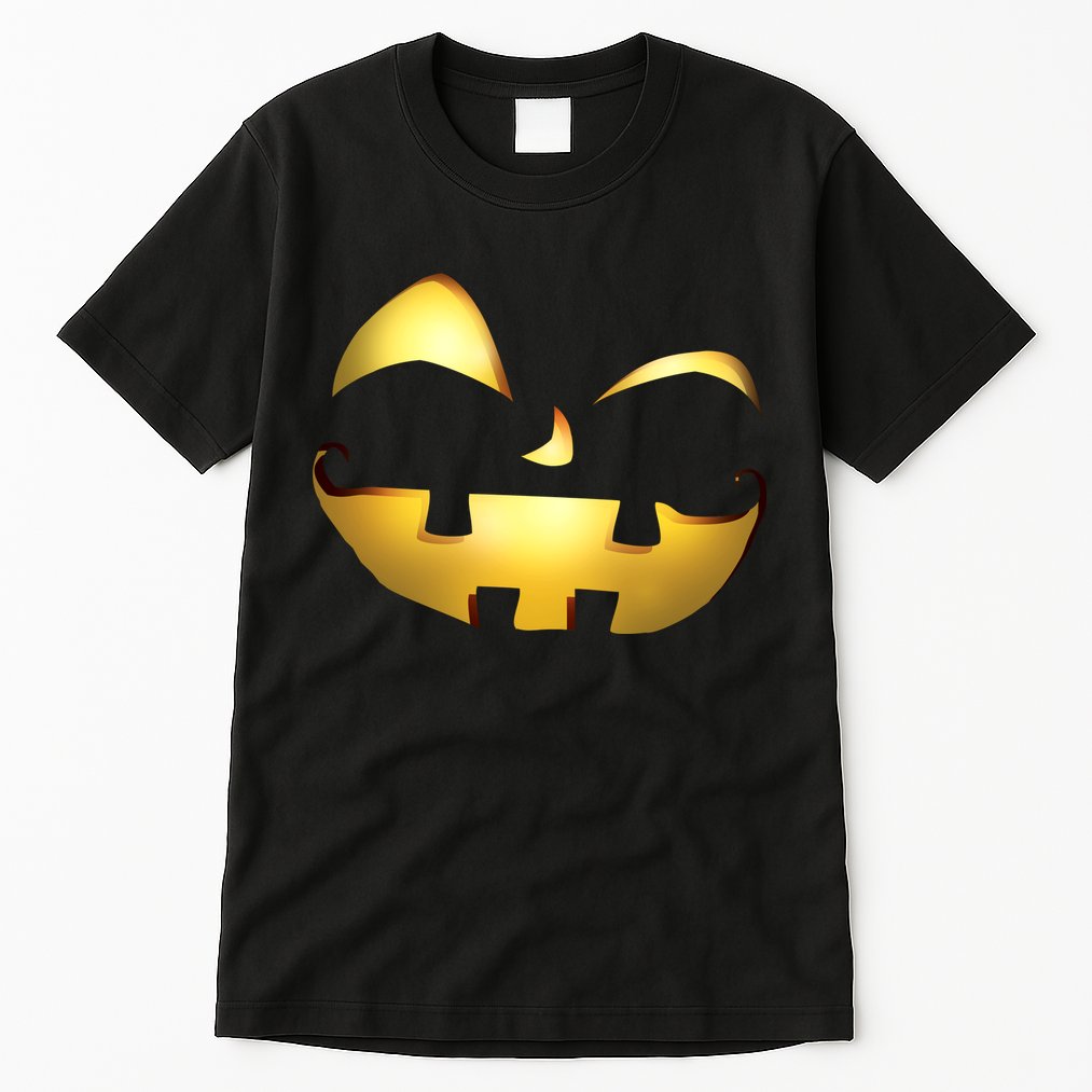 Silly Cool Jack O Lantern Face Tall T-Shirt