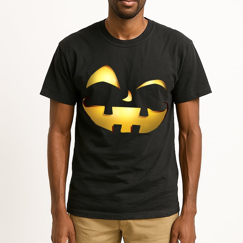 Silly Cool Jack O Lantern Face Tall T-Shirt