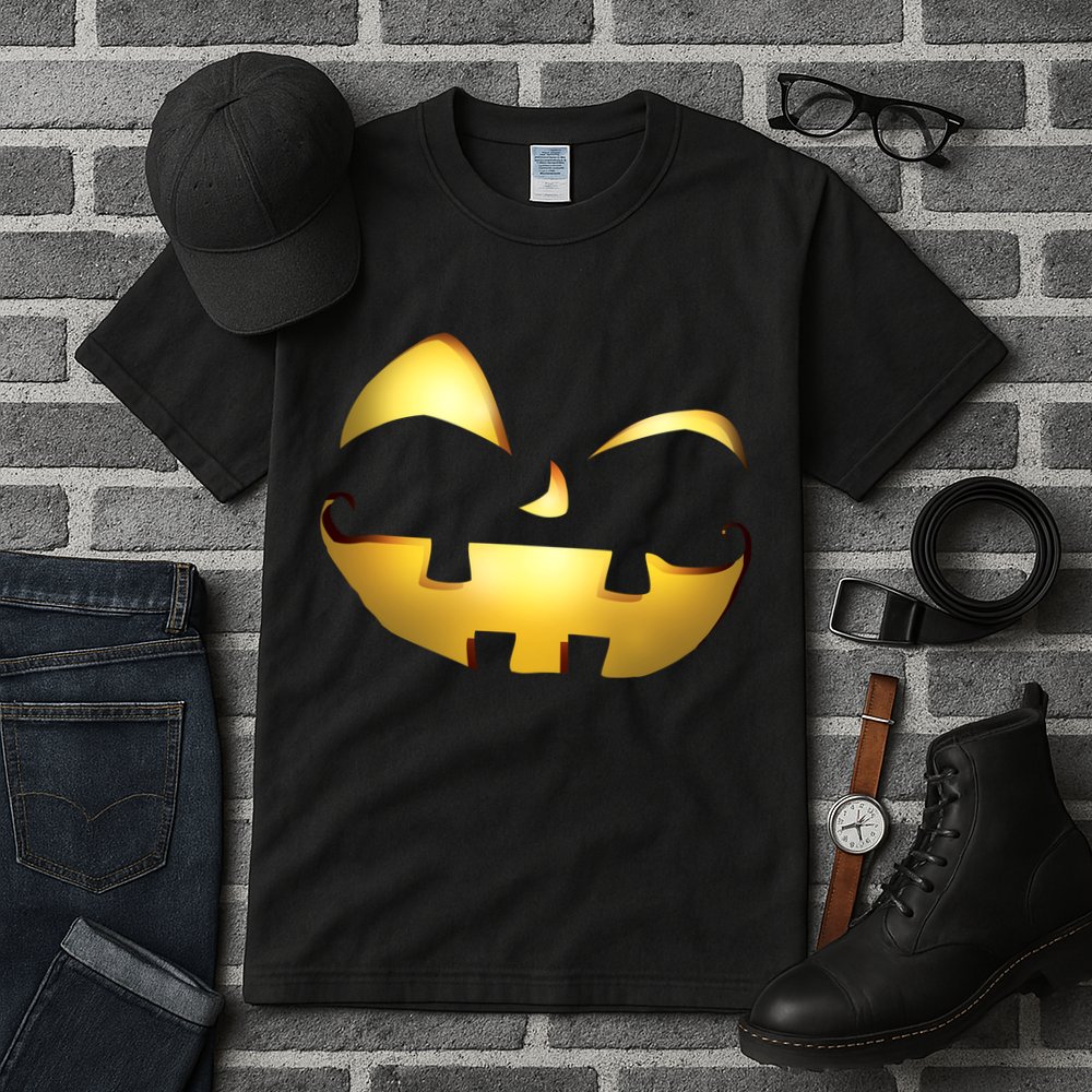 Silly Cool Jack O Lantern Face Tall T-Shirt