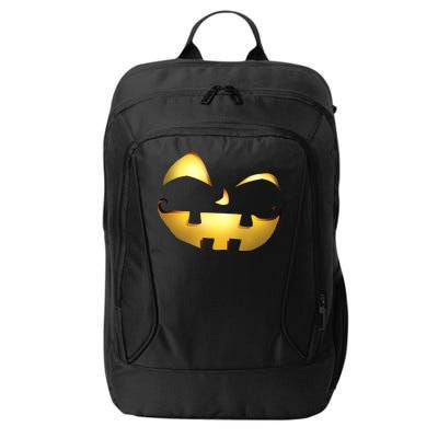 Silly Cool Jack O Lantern Face City Backpack