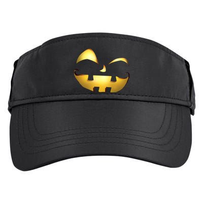 Silly Cool Jack O Lantern Face Adult Drive Performance Visor