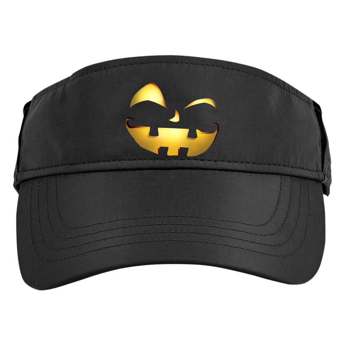 Silly Cool Jack O Lantern Face Adult Drive Performance Visor