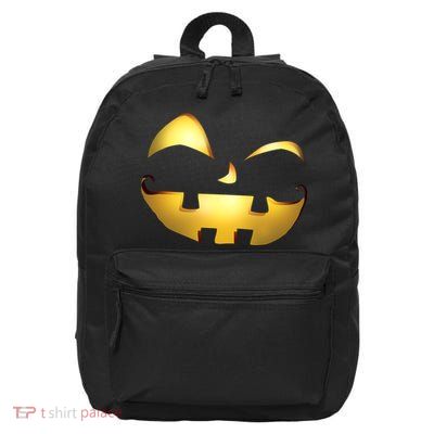 Silly Cool Jack O Lantern Face 16 in Basic Backpack