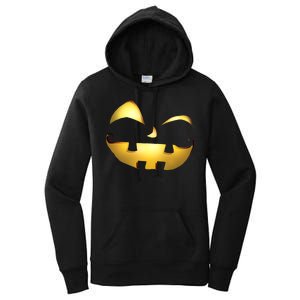 Silly Cool Jack O Lantern Face Women's Pullover Hoodie