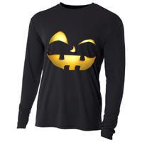 Silly Cool Jack O Lantern Face Cooling Performance Long Sleeve Crew