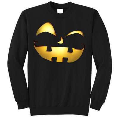 Silly Cool Jack O Lantern Face Tall Sweatshirt