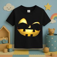 Silly Cool Jack O Lantern Face Toddler T-Shirt