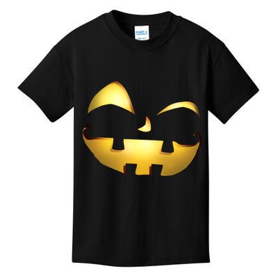 Silly Cool Jack O Lantern Face Kids T-Shirt