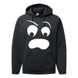 Silly Ghost Face Performance Fleece Hoodie