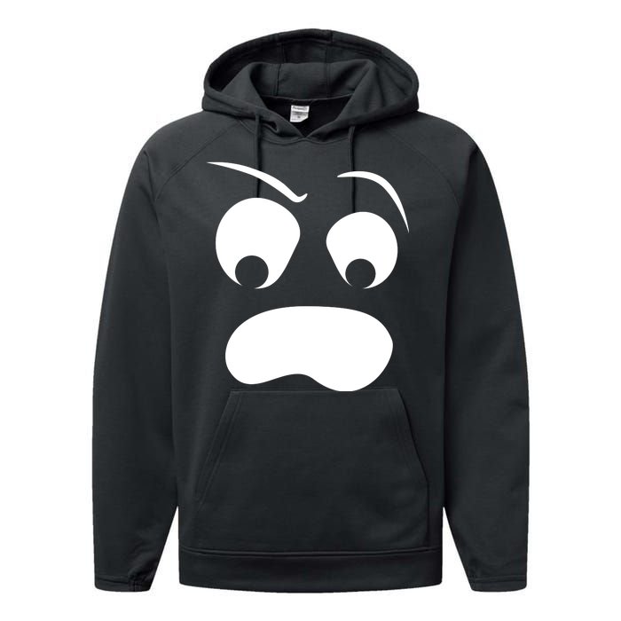 Silly Ghost Face Performance Fleece Hoodie