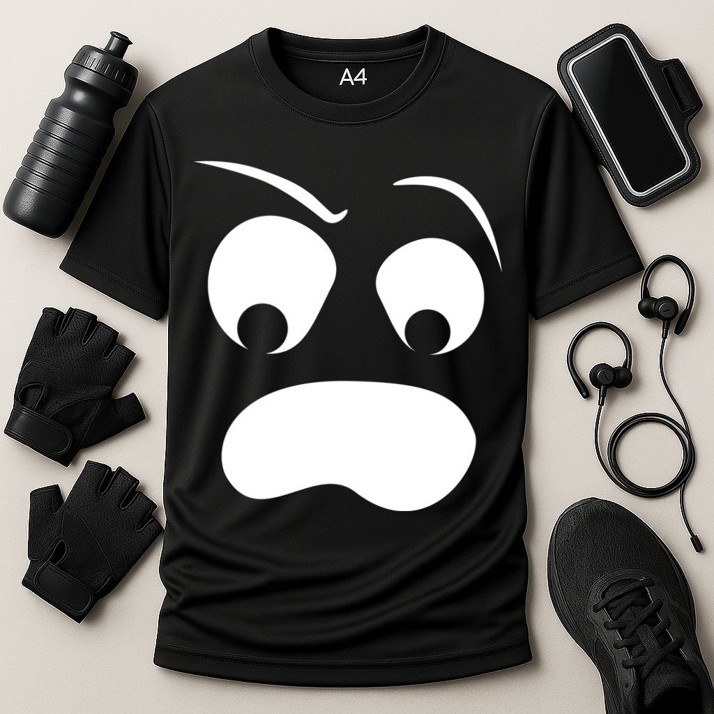 Silly Ghost Face Cooling Performance Crew T-Shirt